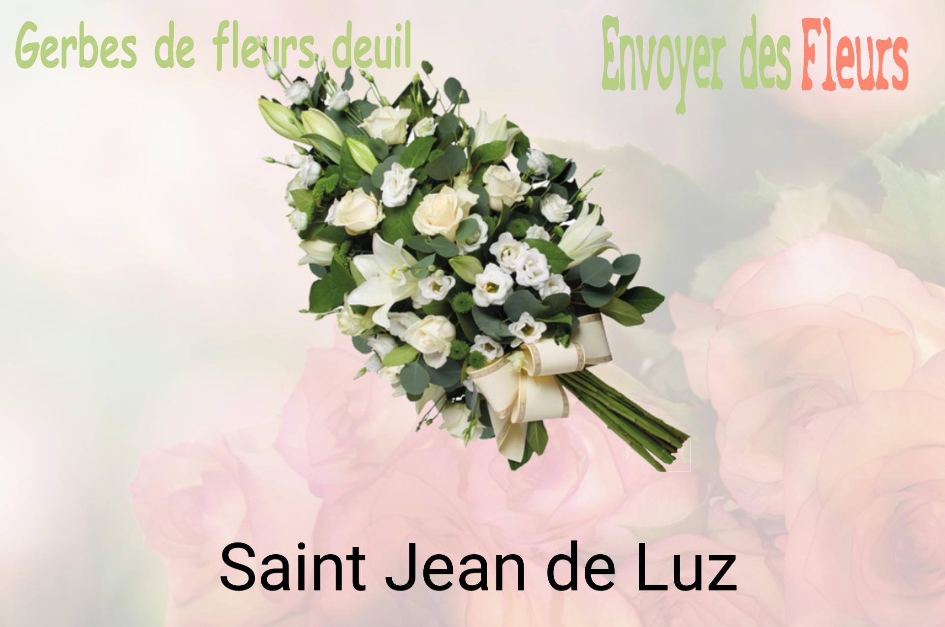 Gerbe de fleurs de deuil livrée à Saint-Jean-de-Luz